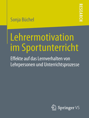 cover image of Lehrermotivation im Sportunterricht